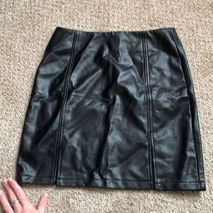 Leather amazon skirt